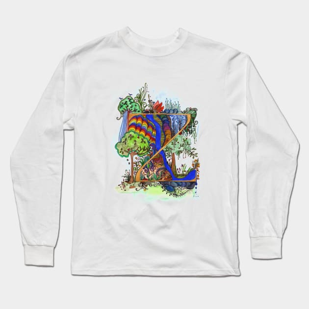 Z - an illuminated letter Long Sleeve T-Shirt by wiccked